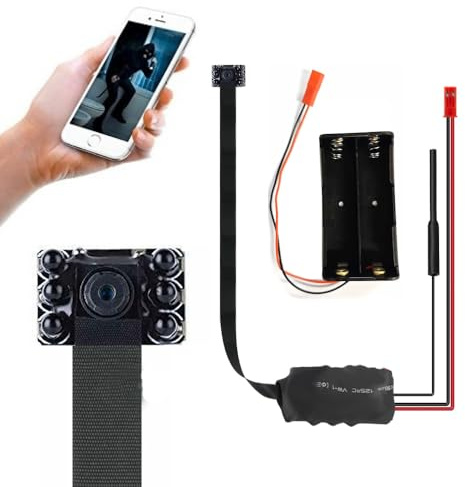 JUSTOP WI-FI Spy Security Camera 1080P Full HD, DIY Hidden Mini Cam Kit, Night Vision, WIFI, 3G/4G Mobile Wireless Network Remote Viewing Supports Micro SD Card Recording