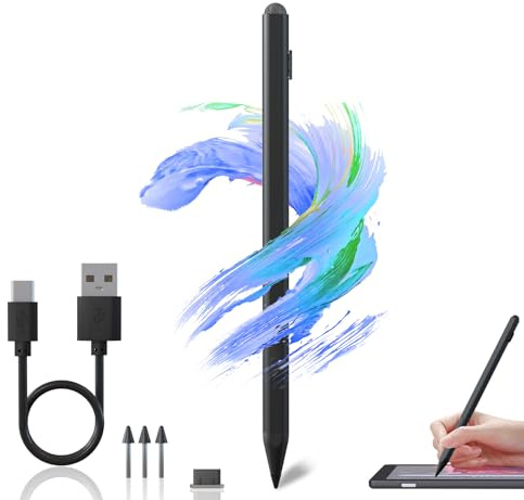Stylet USI 2.0 pour Some Chromebook - Pour Lenovo Chromebook Duet Pen, Acer Chromebook Spin314, Amazon Fire Max 11 Stylus, Google Pixel Tablet USI Stylus, sensibilité à la pression de 4096 USI Pen 2.0