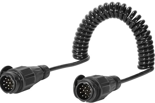 ETUKER Anhänger Verlängerungskabel 8 Adrig 13-13polig Adapter Anhänger Verlängerung Kabelverbinder Max.3M, 13 poliger Anhänger Stecker fur LKW RV