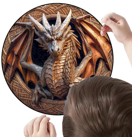 3D-Drachen-Puzzle, Holzpuzzle für Erwachsene – 150 Teile Mechanischer Drachenbau aus Holz | Lernen und Lernen, einzigartige Form, Puzzles in Tierform, Handwerk aus Holz