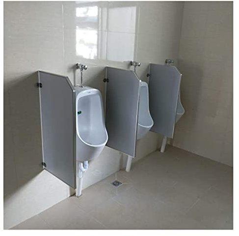 Urinario de pared de acero inoxidable para hombres, urinario de privacidad, urinario para inodoro, separador de ambientes, extensor de partición, divisor separador, para casa, oficina, resta