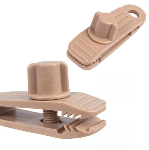 Gettimore 20 clip resistenti per telone per uso esterno, morsetti in plastica resistente con forza di trazione di 70 kg, design a bocca di coccodrillo, per tende da campeggio, tende da piscina, tende