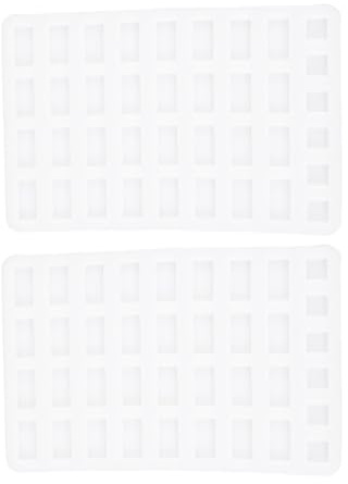 WESIEVYA Molde para Mini Ladrillos de Silicona 2 Unidades Diseño para Modelado de Ladrillos de Pared y Construcción en Miniatura