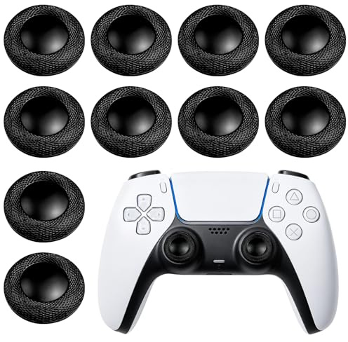 Tapas Antideslizantes para Joystick PS5 Y Mando PS4, Grips para Sticks Analógicos, Accesorios para Mando PS5, Juego De 8 Tapas De TPE para Pulgares (10)
