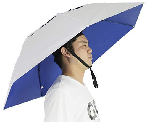 NEW-Vi Fishing Umbrella Hat Folding Sun Rain Cap Adjustable Multifunction Outdoor Headwear