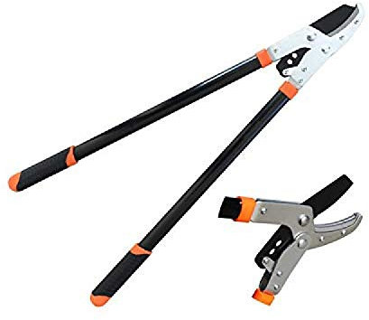 RONGJJ Astschere, Griffscheren Verlängern Gartenbaumast Bypass Teleskop Leichter Griff AST Gartenwerkzeugschneider Cutter 78 cm