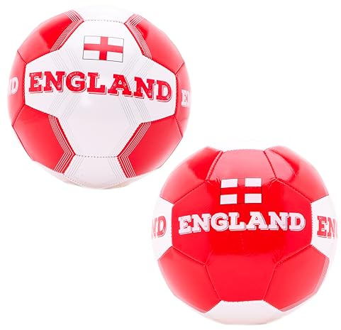 Toyland® England Country Themed Football (8lbs/Size 5) - St George's Day, Euros & World Cup - Outdoor Toys - 14 Styles Available (England) - English Party Decorations
