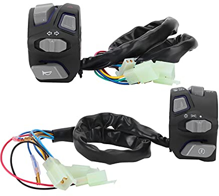 22mm Motorrad Lenker Schalter Wasserdicht Universal für Blinker Licht & Hupe