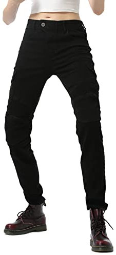 DongBao Pantalones Vaqueros Protectores para Motocicleta para Mujer, Pantalones de Motociclista, Pantalones Moto