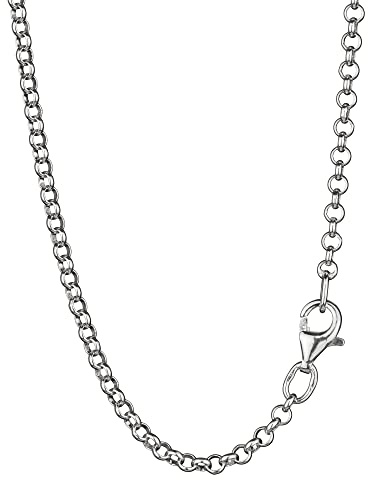NKlaus 38cm élégante chaîne à pois ronde 925 argent 2,5mm de large collier en argent 8334