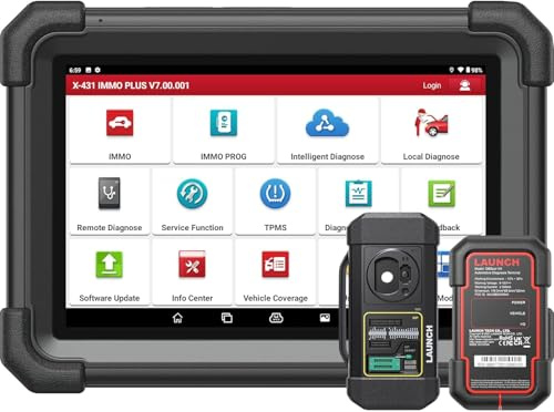 LAUNCH X431 IMMO Plus Key Fob Programming Tool with X431 PROG3 (Valued ￡800), All-In-One Bi-directional Scan Tool, ECU Coding, 39+ Services, OE-Level All System Diagnoses, 2 Years Free Update