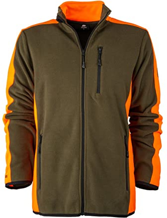 FORSBERG Bjarkir Fleecejacke Herren - warme Outdoor-Jacke mit hoher Sichtbarkeit, ideal für Freizeit, Garten- und Waldarbeit
