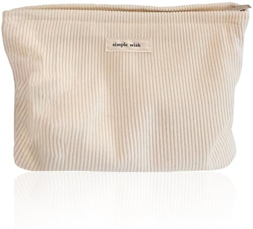 Tcdwla Reise Kosmetiktasche, Kulturtasche Damen, Schminktasche (Weiß)