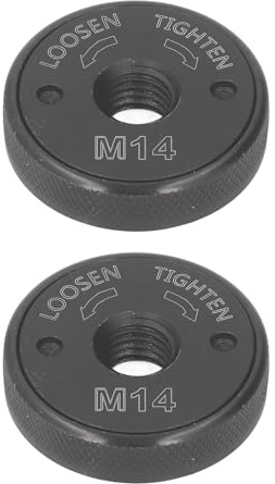 Écrou à Bride Meuleuse d'Angle M14 Serrage Rapide Autobloquant pour Lames Diamant Meules de Coupe Professionnelles 2 Pièces Compatible avec Outils Rotatifs