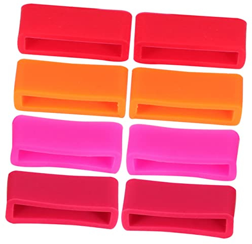DOITOOL 24 Stk Uhrbandschlaufe Zaunpfostenkappen Austausch des Armbandes Uhrenlünette aus Silikon Bandwart Damenuhren Armbandring Uhr Lünette Anschauen Gurt Schallwand Zubehör Fräulein
