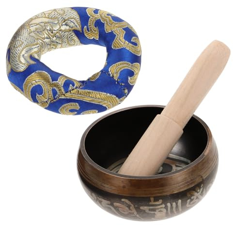 1 Set Meditationsschale, Mini-Opferschalen, Meditations-Klangschale, Multifunktions-Klangschale, buddhistisches Wasser, tibetische Klangschale, Dekor für Küche, Yoga-Outfit, Holz-Yoga-Schüssel, Anl