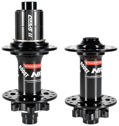 MirOdo Mozzo Bici Nero 28/32 Fori Mozzo Bici Montagna Lega Alluminio BOOST Perno Passante 110 * 15/148 * 12mm Freno Disco 6 Artigli 120 Clic Ruota Libera HG/MS/XD Per 8-12 Velocità(32 holes,HG)
