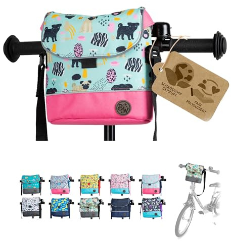 Lenkertasche Fahrradtasche für Kinder Laufradtasche M19 | mit Schultergurt, kompatibel mit Puky, Woom & Roller, wasserabweisend, robust