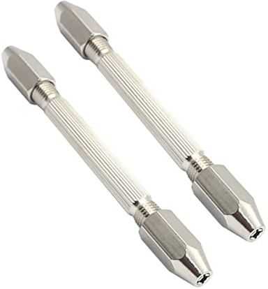 KITANDOVE Mini-bohrerhalter Für Uhrenreparatur 0,5–3,2 Mm Handbohrer Mit Sechskant-doppelkopf-stiftschraubstock Kompatibel Für Gravieren Und Bohren