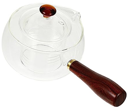DECHOUS Théière Domestique Pratique Et Portable Verre Bouilloire Multifonction Pour Préparer Du Thé Chaud Rapidement
