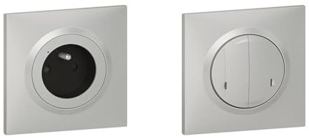 LEGRAND - Prise de courant connectée dooxie with Netatmo complet alu avec Commande double sans fils ON/OFF dooxie with Netatmo complet alu
