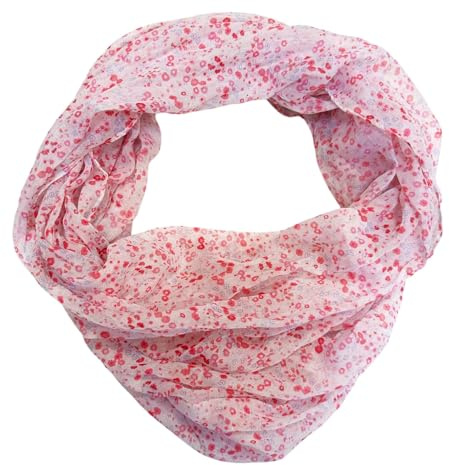 J26 Blume Blümchen Rose Seide Sommer Loop Farbverlauf Silk Uni Rundschal Schlauchschal Stola Schal leicht Tuch