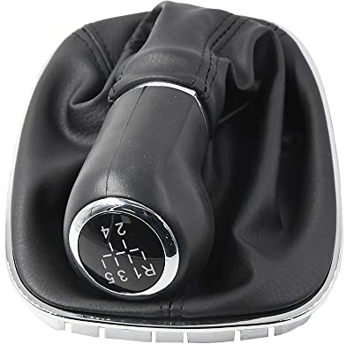 VHEUHZ 55496814 5 Speed Gear Shift Lever Knob with Stick Gaiter Boot Cover Compatible with Opel Vauxhall Adam M13 2012 to 2019 Corsa E Mk4 X15 2014 to 2023