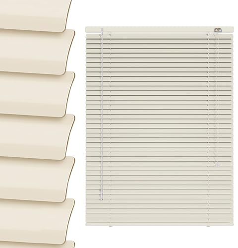 Tende Veneziana In Alluminio Senza Forare su Misura 60cm 70cm 80cm 100cm 115cm 120cm Veneziane da Interno Finestre Oscurante Orizzontali Privacy Protezione Persiane per Ufficio Bagno Camera da Letto(L