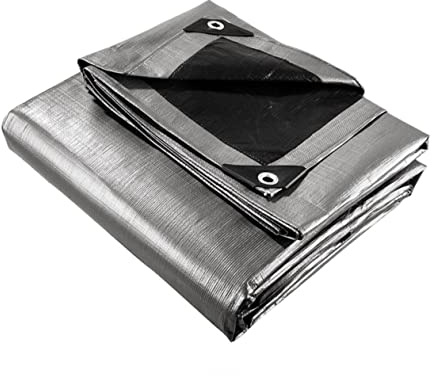 DECOMELODY Bâche Imperméable pour Protection des Plantes Résistante Aux Intempéries Facile à Fixer avec Œillets pour Auvent Extérieur Et Couverture De Jardin