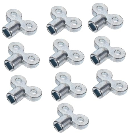 Tofficu 10PCS Radiator Bleed Keys Plumbing Wrench Small Wear Resistant Radiator Valve Bleeding Tool for Heater Maintenance