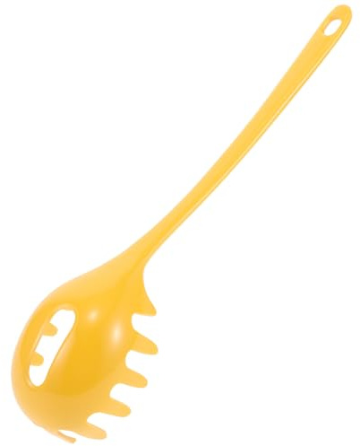 jojofuny Cucchiaio Colino in Melamina Manico Ergonomico, Mestolo Scolapasta per Pasta e Spaghetti, Utensile da Cucina Portatile per Scolare Zuppe e Uova, Accessorio Colorato per Uso