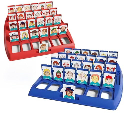 2PCS Mystery Person Guessing Board Game for Kids,QIANSSE Family Card Guessing Game Who Am I Interactive Educational Toys for All Ages
