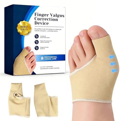 gelpretty 2 pieza Calcetines Hallux Valgus, Separador De Dedos Para Hallux Valgus, Orthèses pied De Silicone Gel Suave, Suave Y Transpirable, Reutilizable, Aliviar La Presión, para Mujeres y Hombres
