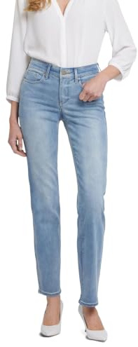 NYDJ Women's Marilyn Straight Leg Jeans, Biscayne, 8