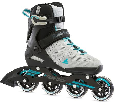 Rollerblade Spark 80 W Inline-Skates für Damen, Grau, Türkis, 37