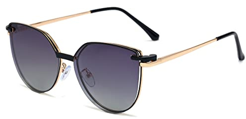 kachawoo Magnetische polarisierte Sonnenbrille Clip auf Brillen Cat Eye Gläser Anti Blue Light Brillen Frauen Fahren