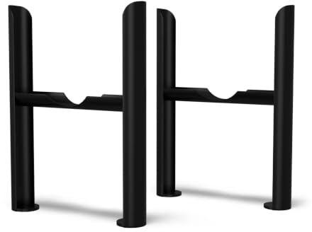 UK Radiators 4 Column Radiator Feet - Steel Freestanding Radiator Feet | Black Finish - 4 Column Traditional Design - Sturdy Steel Support for Radiators, Enhance Stability and Style