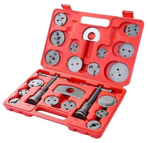 UISEBRT 22tlg Bremskolbenrücksteller Set Universal Bremssattel Werkzeug Kolbenrücksteller Bremsen Rücksteller Werkzeug KFZ Auto