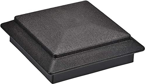 XYWHPGV Capuchon de poteau à dessus plat pour clôture, poteau de main courante d'escalier, 120x120mm 4,7 pouces en plastique, noir gris(4850b 89623 e74cb 991f3 02d72 5a344