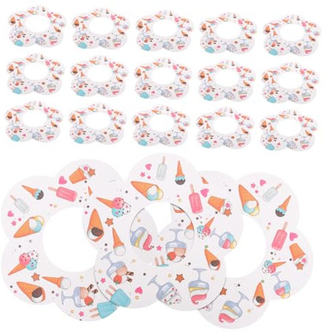 CIYODO 100pcs Drip Paper Popsicle Holders Ice Lolly Holders for Boys and Girls for Parties