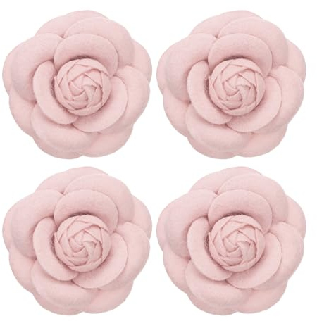 PATIKIL Kamelia tygstift, blombrosch konstgjorda blommor broscher för kvinnor flickor tyg bröllopsfest dekor tillbehör present, Konstgjord ull