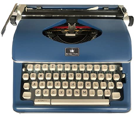 Machine à écrire vintage - Machine à écrire manuelle Modèle portable pour les lieux d'écriture éloignés - Machine à écrire élégante et durable Traitement de texte classique - Machines à écrire pour