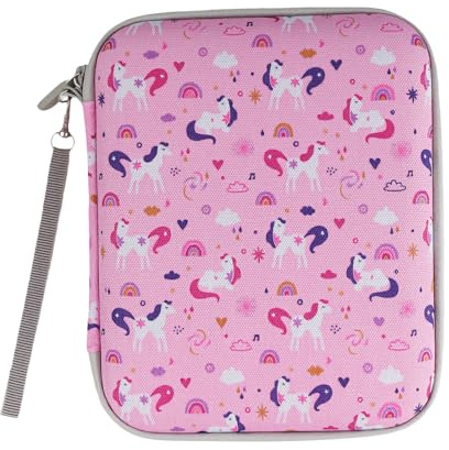 Noaya Card Case Card Holder - 80 Pockets Card Binder Folder with Zipper, Portable Card Holder Compatible with 2.3 * 3.4 Inch Yoto Card, Toy Card Box Card Organiser for Travel Camping Outdoor(Unicorn)