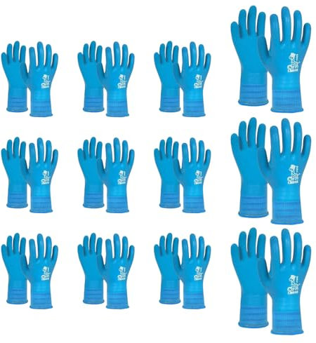 Zxfdsfdbnm Kinder Sicherheitshandschuhe 12 Paar Dicke Latex Schutzausrüstung Für Kinder Resistent Gegen Haustierbisse Atmungsaktiv Wasserabweisend