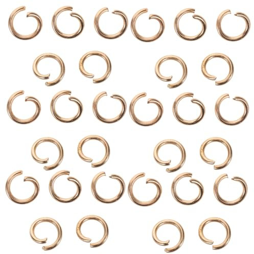 HEALSOPTHY 30stücke Metallringe Für Diy-projekte Robuste Offene Biegeringe Für Schmuckherstellung Armband Und Halskettenreparatur Vielseitige Verbindungselemente Für Handarbeiten