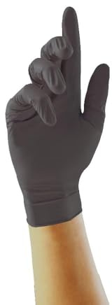 Black Pearl Black Nitrile Gloves (100 Per Box) (M)