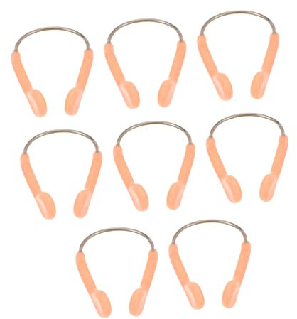 Abaodam Pince-Nez de Natation Professionnelle Étanche en Acier et Caoutchouc pour Protéger Le Nez l'eau, pour L'été Vacances en Piscine et Plongée