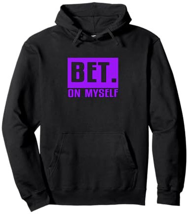 Purple BET On Myself Purple Graphic Sudadera con Capucha