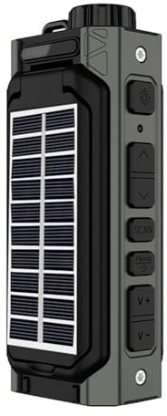 Uxsjakjsd Radio Solar Portátil, Radio de Emergencia con Manivela, Radio Am/FM con Dinamo, Estación de Energía para de Energía, Cargador de Teléfono USB