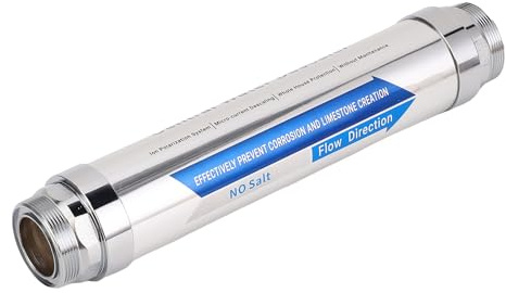 Ticfox Ablandador de Agua Magnética, sistem de Ablandador de Agua Compacta de Escala Compacta No Sal de Sal para Lavavajillas de la Ducha Calentador Solar (3/4 pulgadas (DN20))
